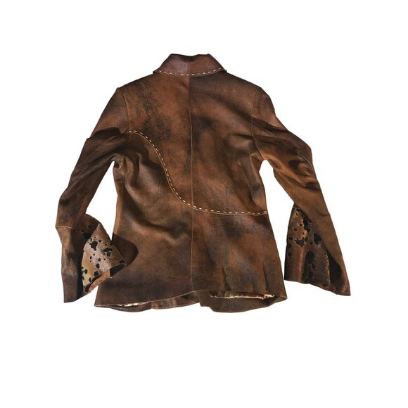 Fresco Clothing Women's Brown Western Pelle Leather Jacket - Picture 2 of 9